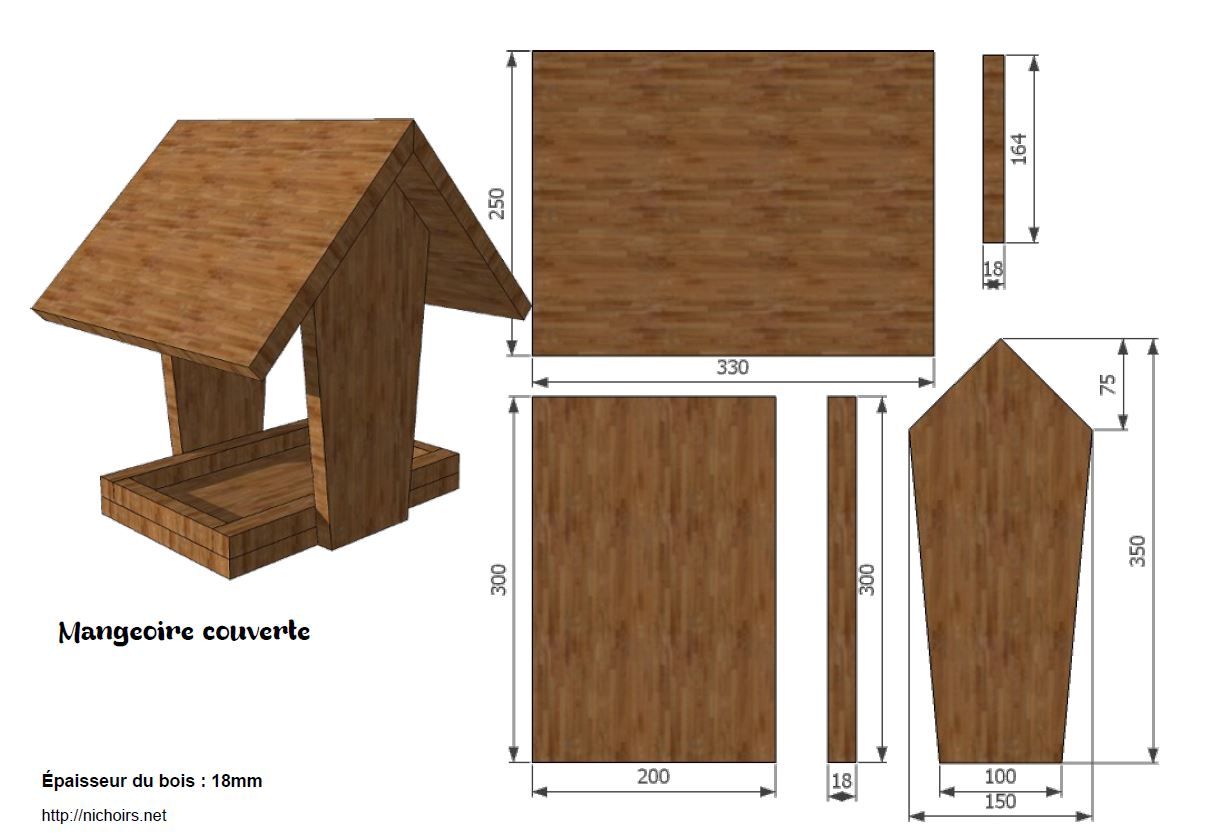 Plan De Nichoir Et Mangeoire Pour Oiseaux Pdf Conseil de saison : installer une mangeoire pour les oiseaux des