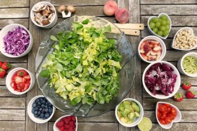 légumes et salade plats repas cuisine