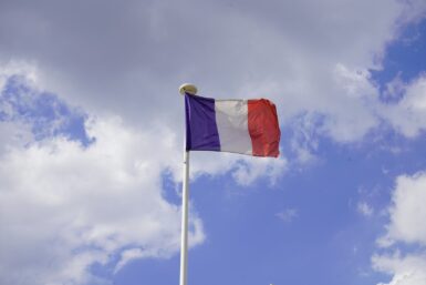 Le drapeau français bleu blanc rouge